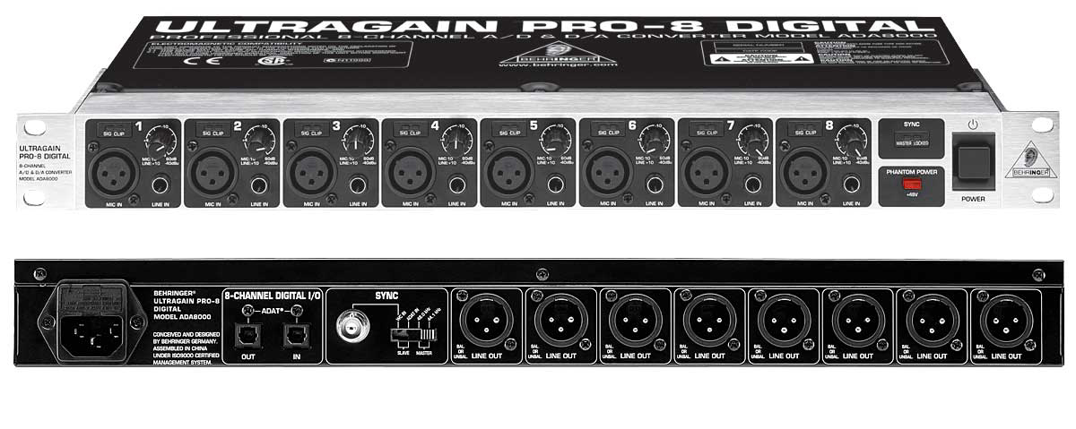Behringer ULTRAGAIN PRO-8 DIGITAL ADA8000 Mixer